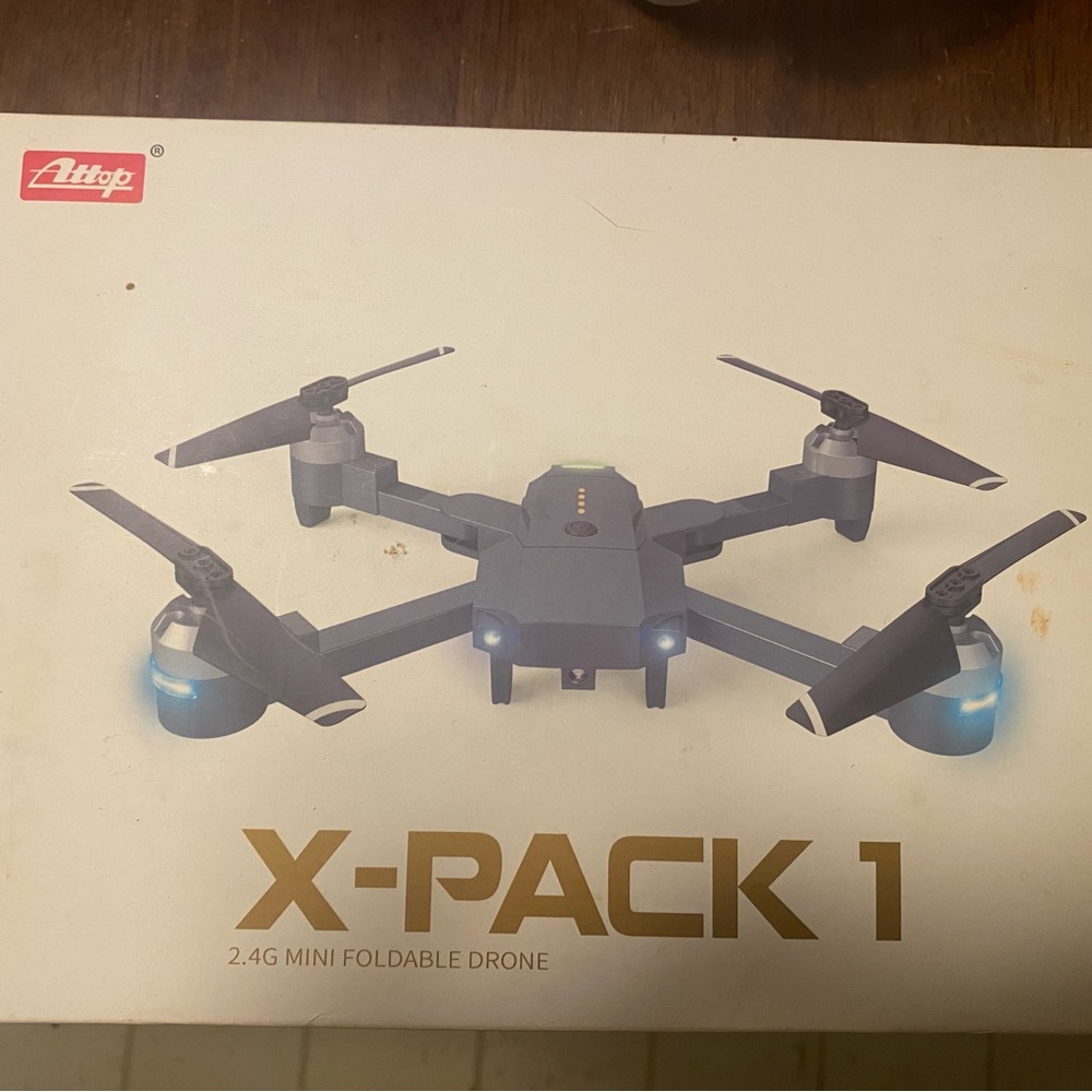 X-Pack 1 Mini Foldable Drone - Black and Gray